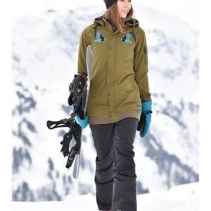 NWT O’Neill pop culture dark olive snow jacket